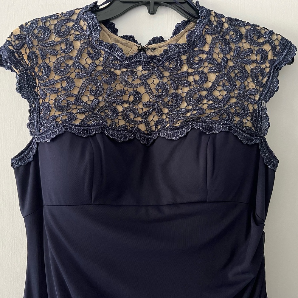 Alex Evenings Midnight Blue Lace Dress